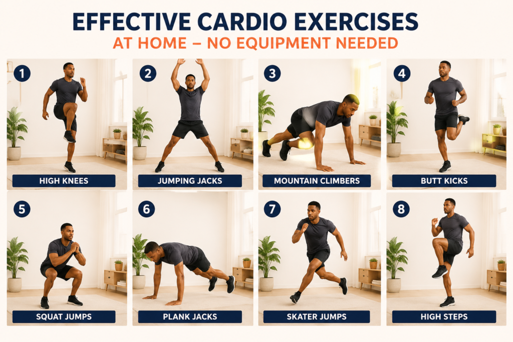 Best Cardio Exercises You Can Do Without Equipment